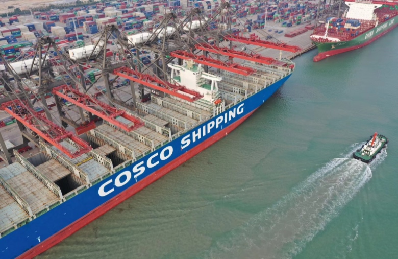 厦门远海集装箱码头鸟瞰。