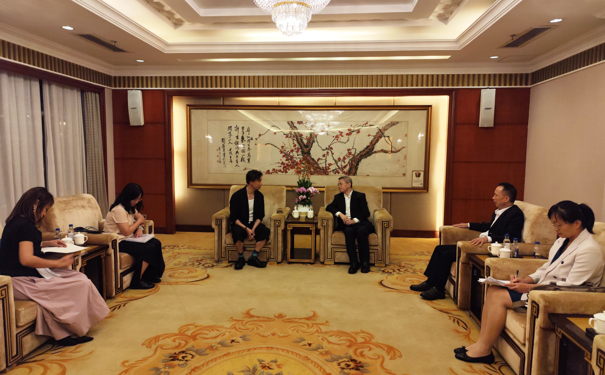 厅领导会见德勤中国客人